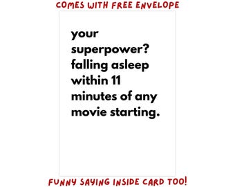 Funny Father's Day Card for Dad from Kids Wife Just Resting My Eyes Sarcastic Gag Gifts from Daughter Son Dad Sleeping Movie Night Husband