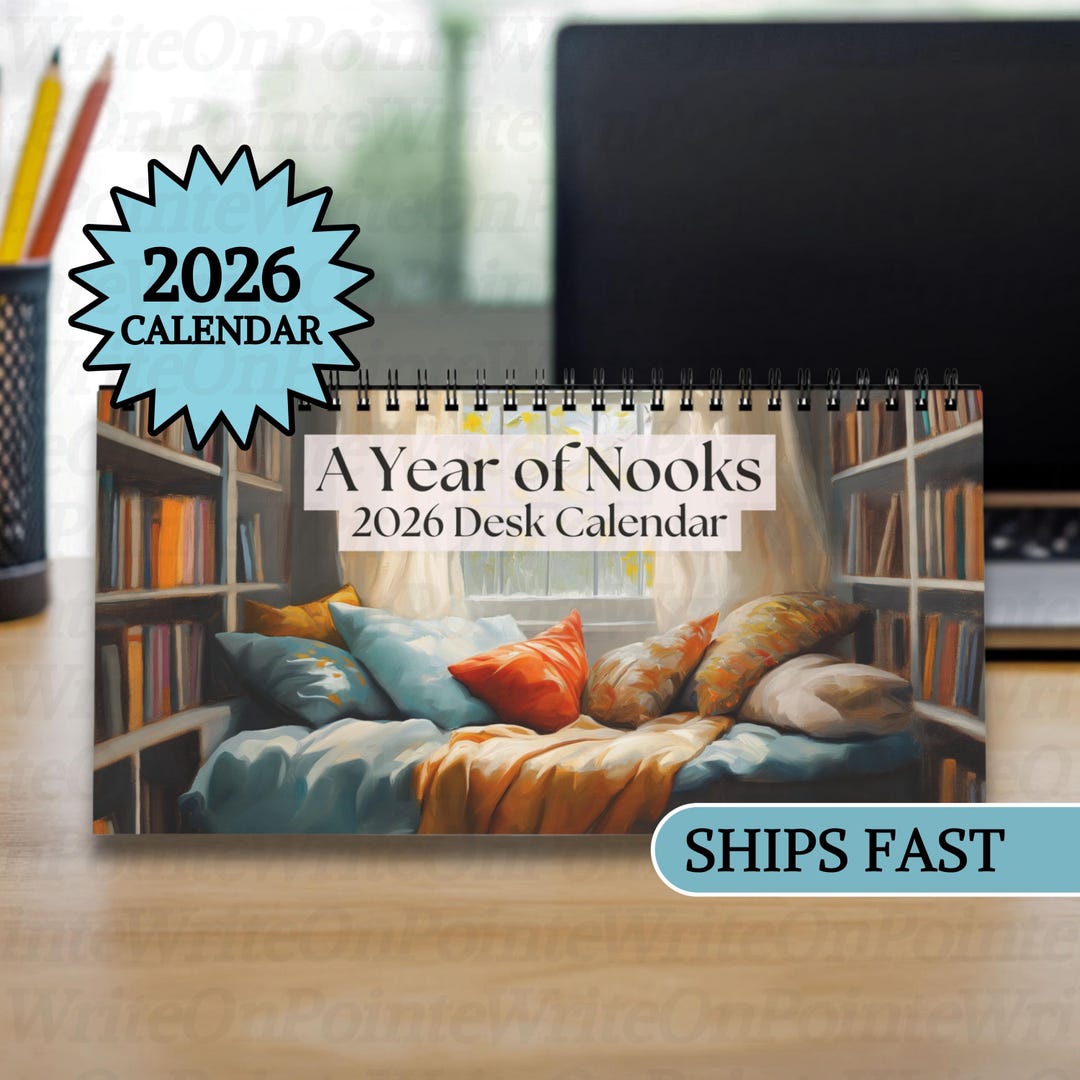 Postscript Books Calendars Cozy Book Desk Calendar 2026 Bookish Gifts for Reader Women Book Lover ...