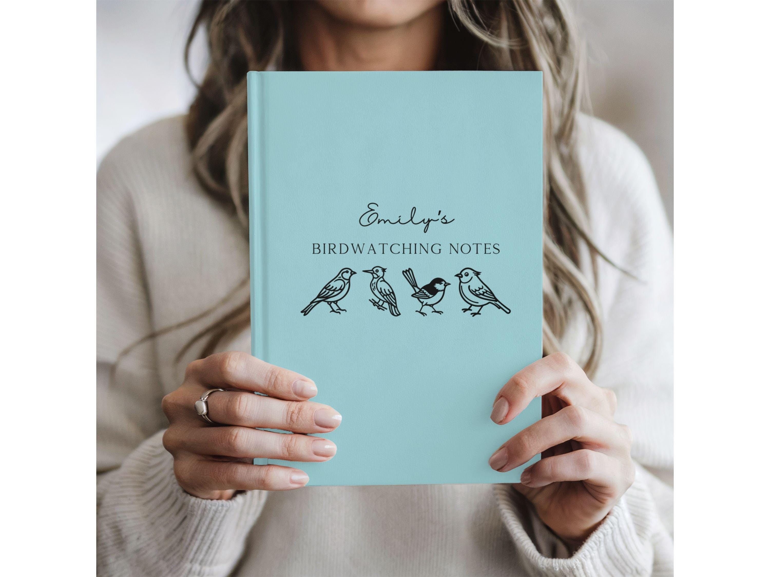 Custom Bird Watching Journal Gifts Bird Lovers Birdwatching Notebook ...