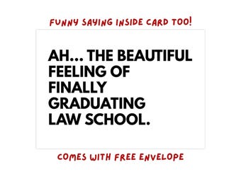 Funny Law School Graduation Gifts Lawyer Grad Cards for Men Women New Future Lawyer JD Juris Doctor Graduate Student Congrats Bar Exam Gifts