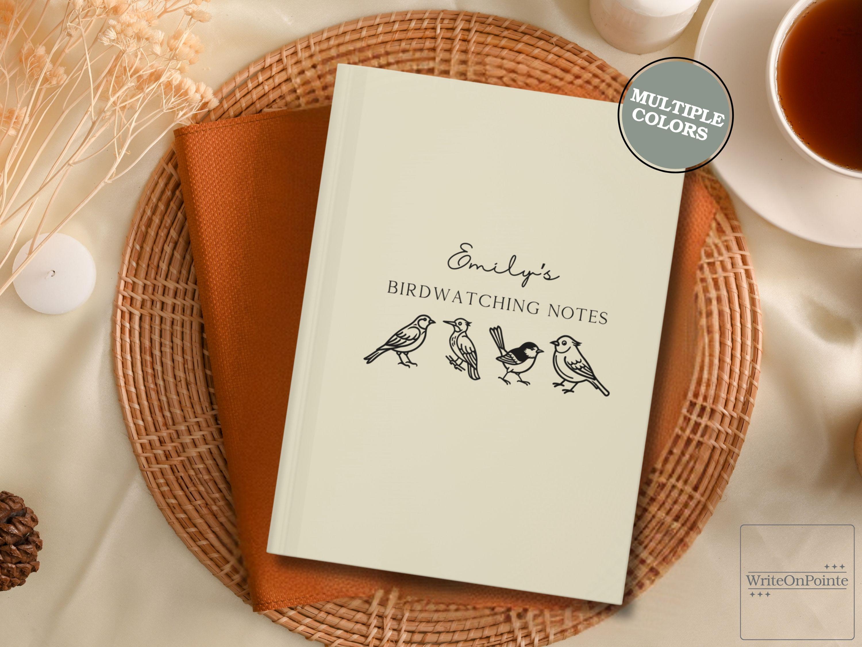 Custom Bird Watching Journal Gifts Bird Lovers Birdwatching Notebook ...