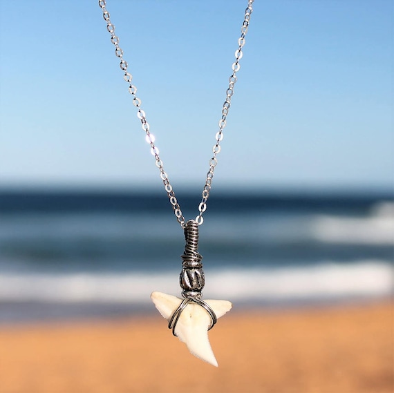 Shark Tooth Necklace (Black Cord)