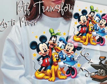 Mickey Mouse and Friends DTF Transfer | Ready to Press Shirt Design