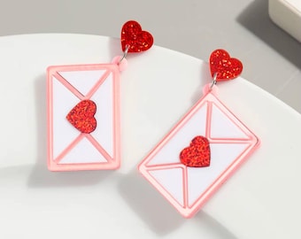 Love Letter Earrings | Valentine's Day Jewelry