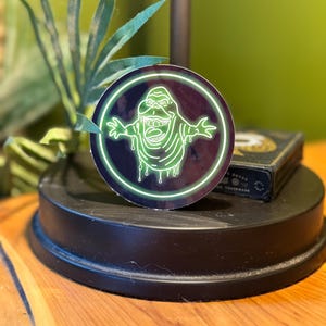Neon Slimer Ghostbusters Vinyl Sticker