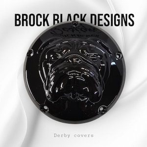 Tapa de embrague Harley-Davidson Derby con bulldog 3D