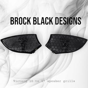 Victory inner 3D webbed skull speakers covers set