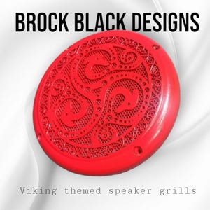3D viking theme speakers covers set