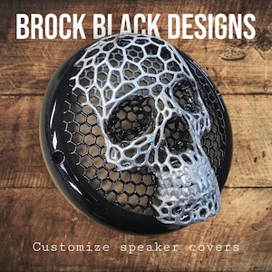 Juego de cubiertas para altavoces con diseño de calavera palmeada en 3D del paquete Touring 14 al 2023