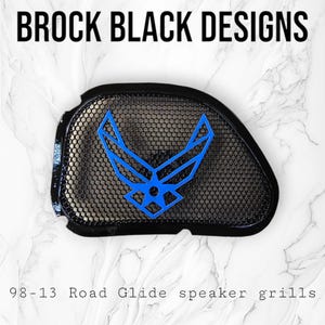 Road Glide inner 3D Air Force speakers covers set