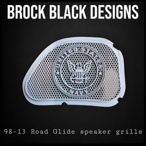 Road Glide inner 3D Navy speakers covers set