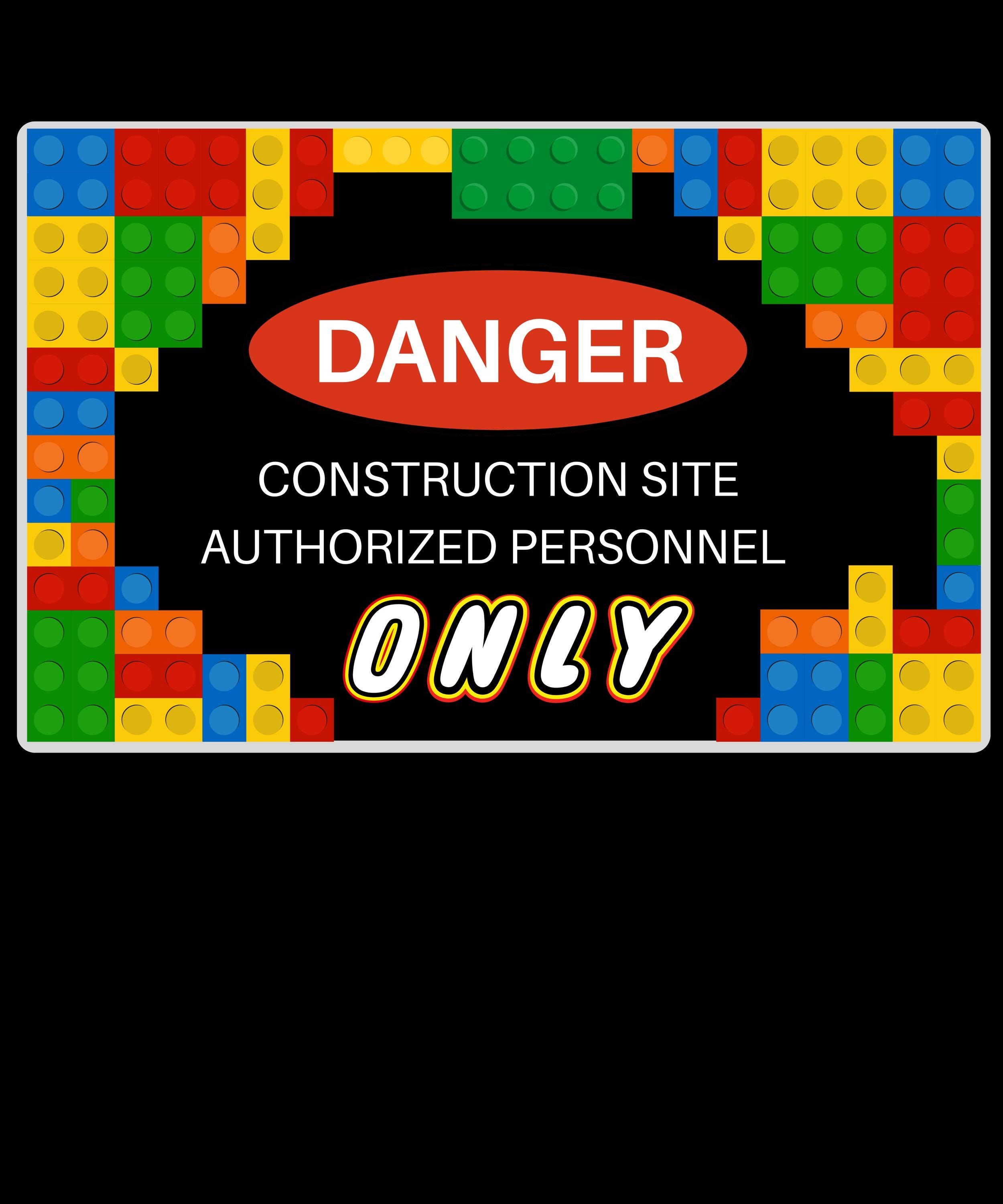 Construction Lego, chantier de construction, Lego drôle, Lego, construction, chemise Lego, t-shirt Lego