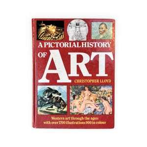 Pictorial History of Art: Western Art Through the Ages, Vintage Art Book, Coffee Table Book, Illustrated Book, Art History