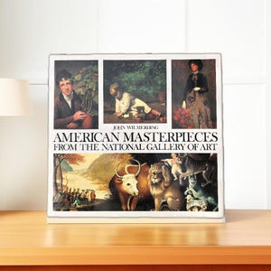 1980 American Masterpieces from the National Gallery of Art, Vintage Coffee Table Books, Vintage Art Book