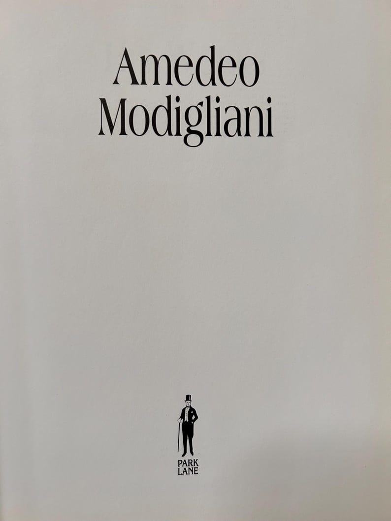 Modigliani Books Vintage Modigliani Art Book: Artists Series, 1993 Hardcover - Etsy