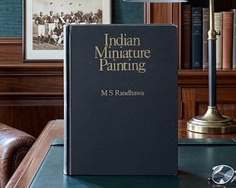 1981 Vintage Indian Miniature Art Book, Coffee Table Book, Hardcover