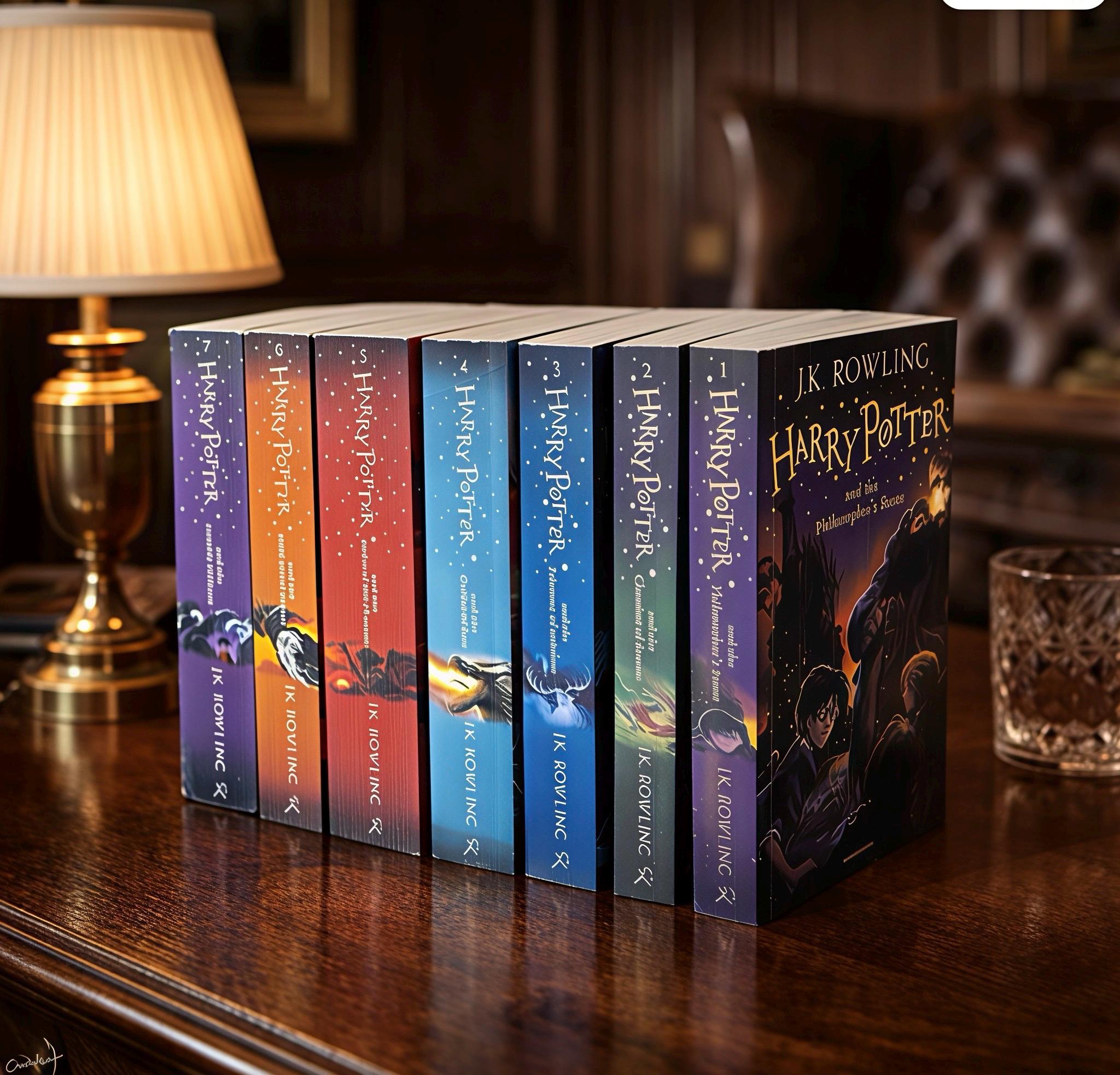 Vintage Harry Potter Hardcover Entire Book Set: First Edition
