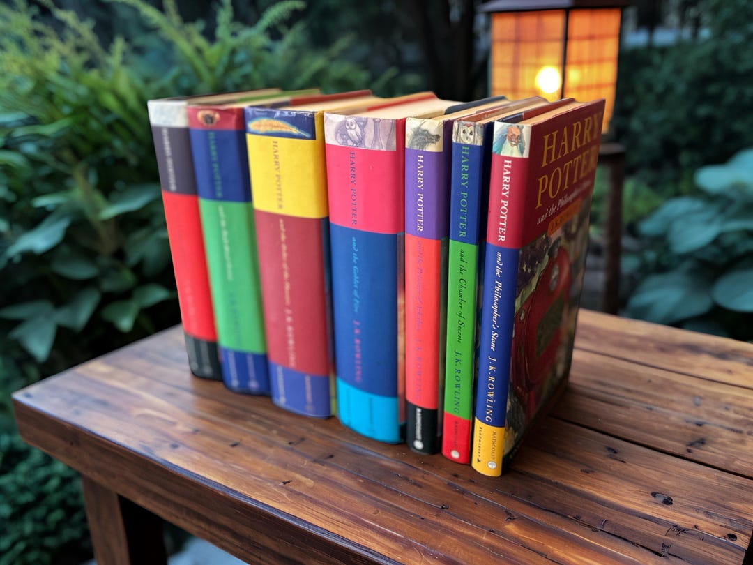 Vintage Harry Potter Hardcover Entire Book Set: First Edition