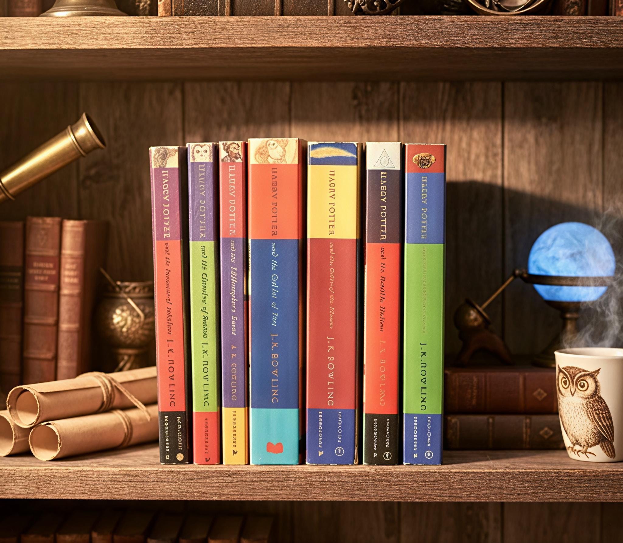 Complete 7-volume Set of J.K. Rowling's Harry Potter Series
