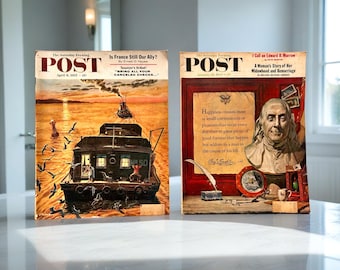 Vintage Saturday Evening Post Magazine 1957-1958: Oversized Collectible