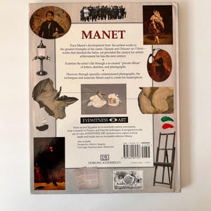 Manet (Eyewitness Art) by Patricia Wright (1993-03-15), Vintage Coffee Table Book, MCM Decor, Apartment Decor, Table Decor, Vintage Art Book