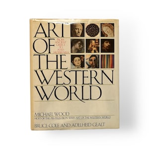 Art of The Western World by B. Cole & A.1989, Vintage Coffee Table Book, MCM Decor, Apartment Decor, Table Decor, Vintage Art Book