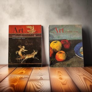 Art Across Time, Set of 2 Books, 991 pages, 1999, by McGraw-Hill College, Vintage Art Book, Coffee Table Book, Illustrated Book, Art History