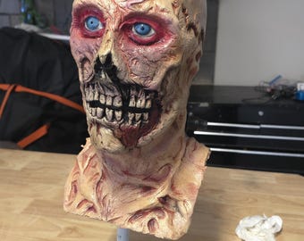 Abominable Dr. Phibes, máscara de látex de rostro completo para usar/exhibir, decoración