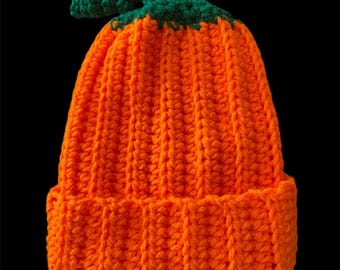 gorro de bebé de calabaza