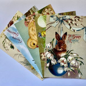 Fünf Freundliche Ostergrüße - Postkarten