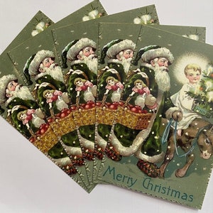 Babbo Natale Cartoline Riproduzioni retrò