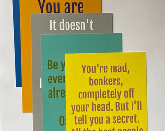 Five Clever Quips Postcards