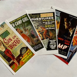 Five Friendly Vixens - vintage Reproduction of Dime Novel Covers