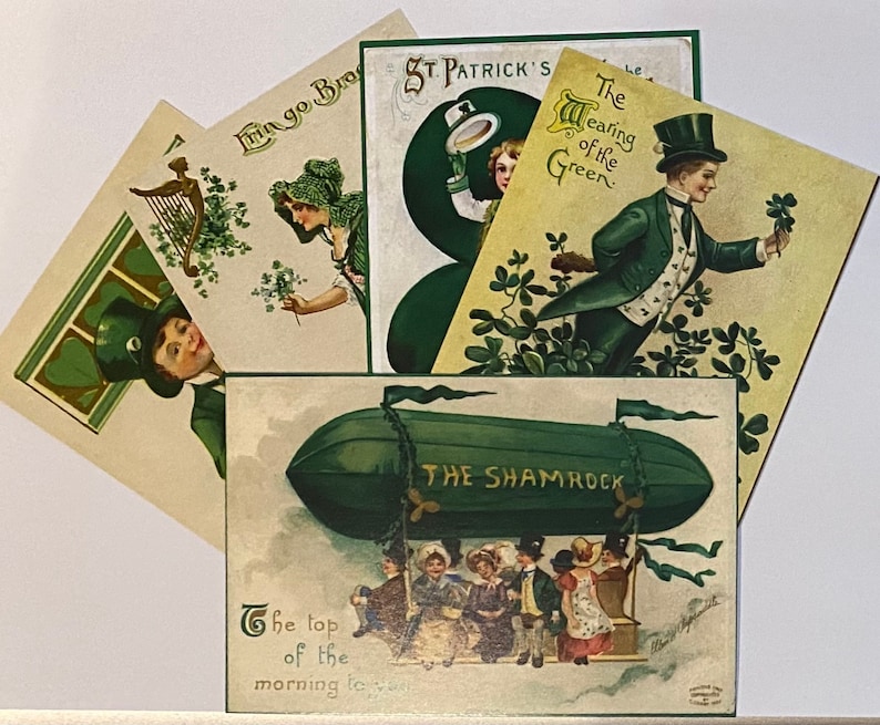 St. Patrick's Day Postcards  Erin Go Bragh image 1