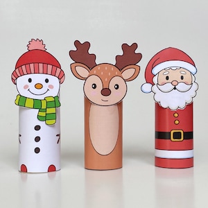 Santa Bundle! - Cortar e colar para imprimir artesanato infantil, colorir diversão, decoração de papel para o Natal, download instantâneo