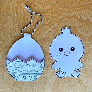 Easter Egg Craft! Cut and Paste Printable, Kids Coloring Activity ...