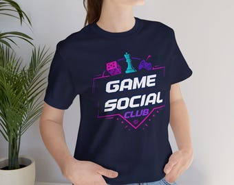 Game Social Club Tee | Board Game Dice Token Controller Graphic