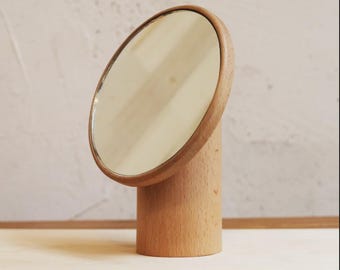 Wooden Table Mirror