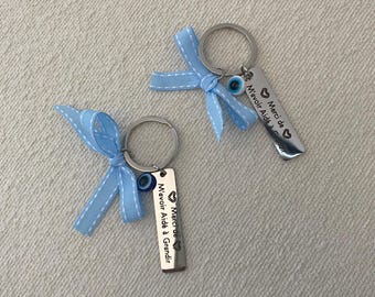 Porte clé cadeau maîtresse, nounou, assistante maternelle, crèche etc..