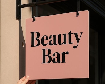 Customizable Double Sided Metal Blade Sign: Outdoor Business Advertising