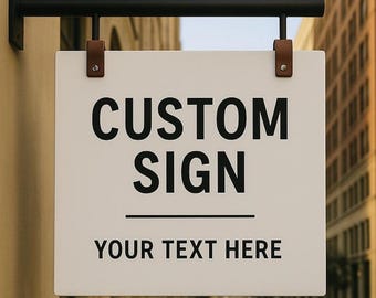 Spa Blade sign, Blade Sign, Custom Blade Sign, Hanging Sign, Custom Flag Sign, Custom metal Sign, Business Blade Sign, Round Hanging Sign