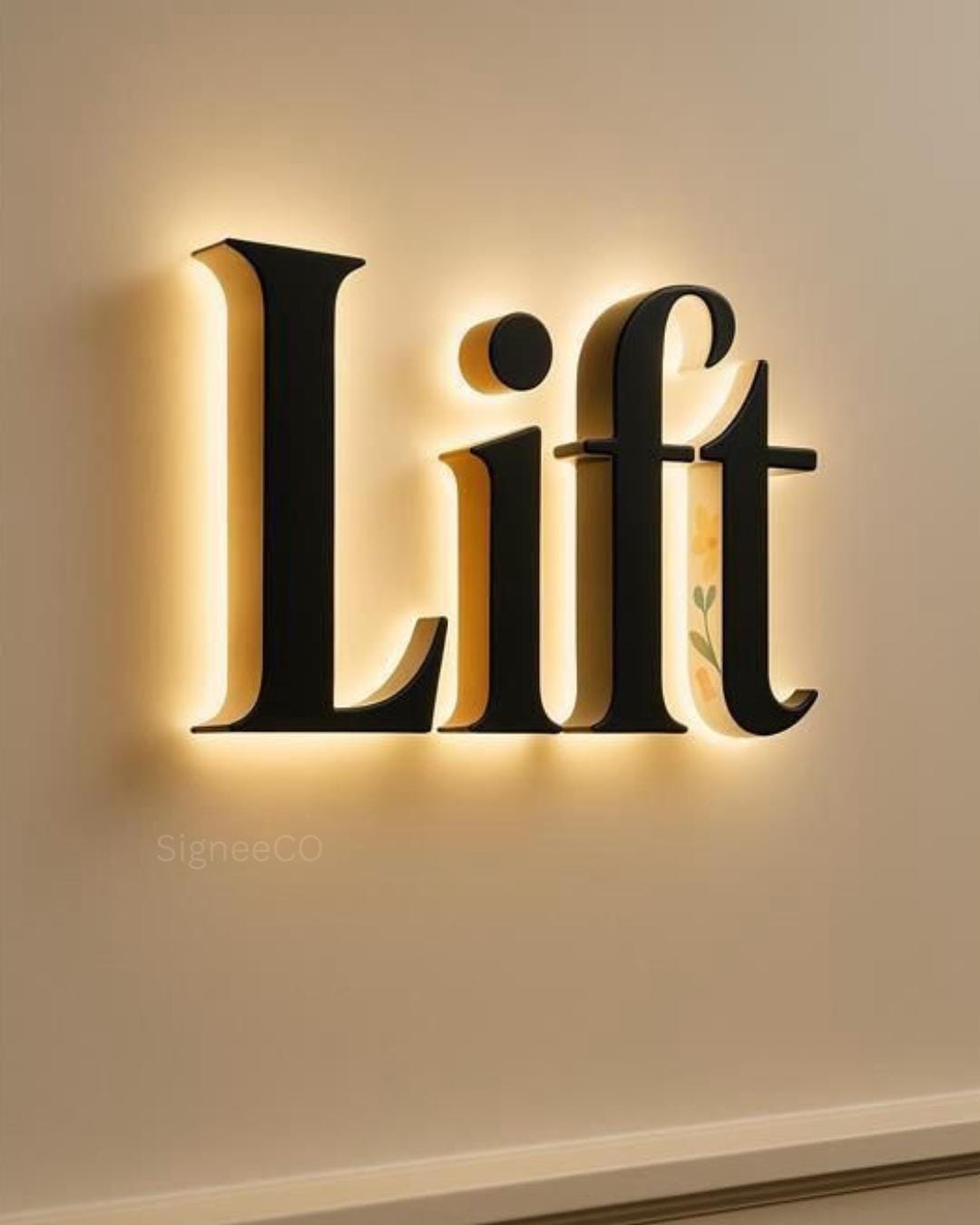 Custom Metal Backlit Letters | LED Business Sign | Halo Lit Stainless ...