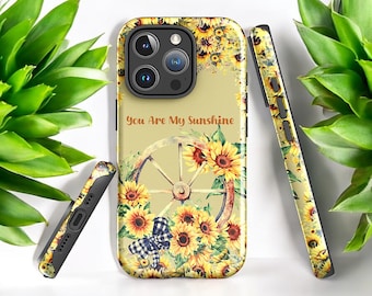 Sunflower iPhone Hülle: Rustikale Blumen Handyhülle, Alle Modelle