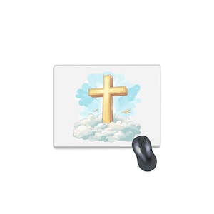 Faithful Horizon Kleines Mauspad, erhebendes christliches Design