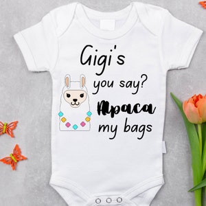 Alpaca my bags funny baby onesie digital file-svg, png, pdf, dxf