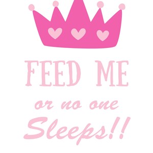 Feed me or no one sleeps -digital file-svg, png and dxf
