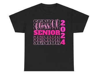 Pink Senior Class of 2024 Graduation T-shirt