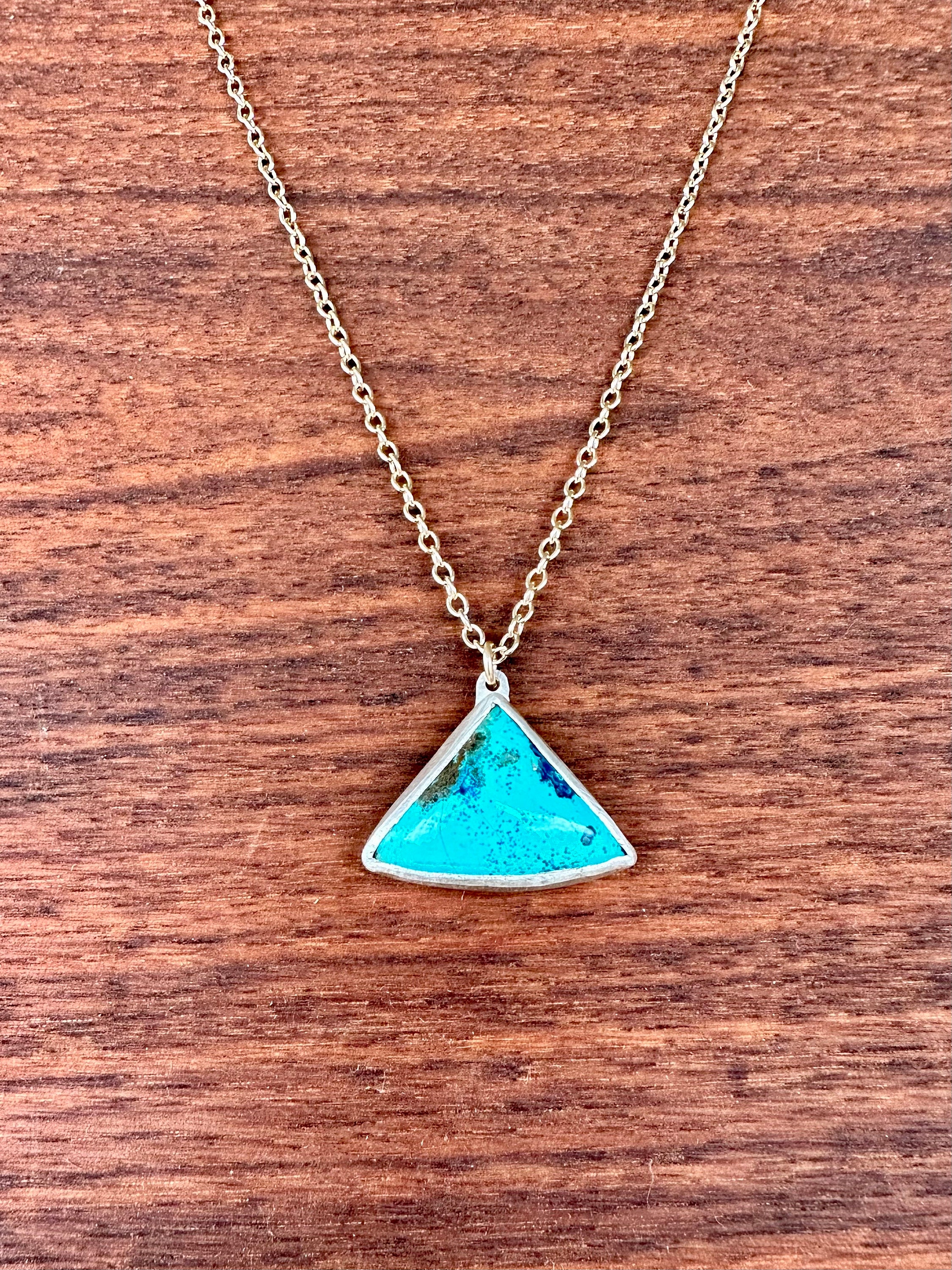 Triangle Turquoise Necklace Etsy Australia