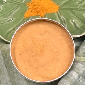 Organic Turmeric & MSM Herbal Salve – Soothing Natural Self Care | Yarrow Infused Oils | Wildcrafted Wellness | Nourishing Botanical Balm