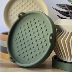Plant Tray - Indoor planter saucer drip tray for plants pot coaster watering tray custom plant coaster water catcher unique drip tray